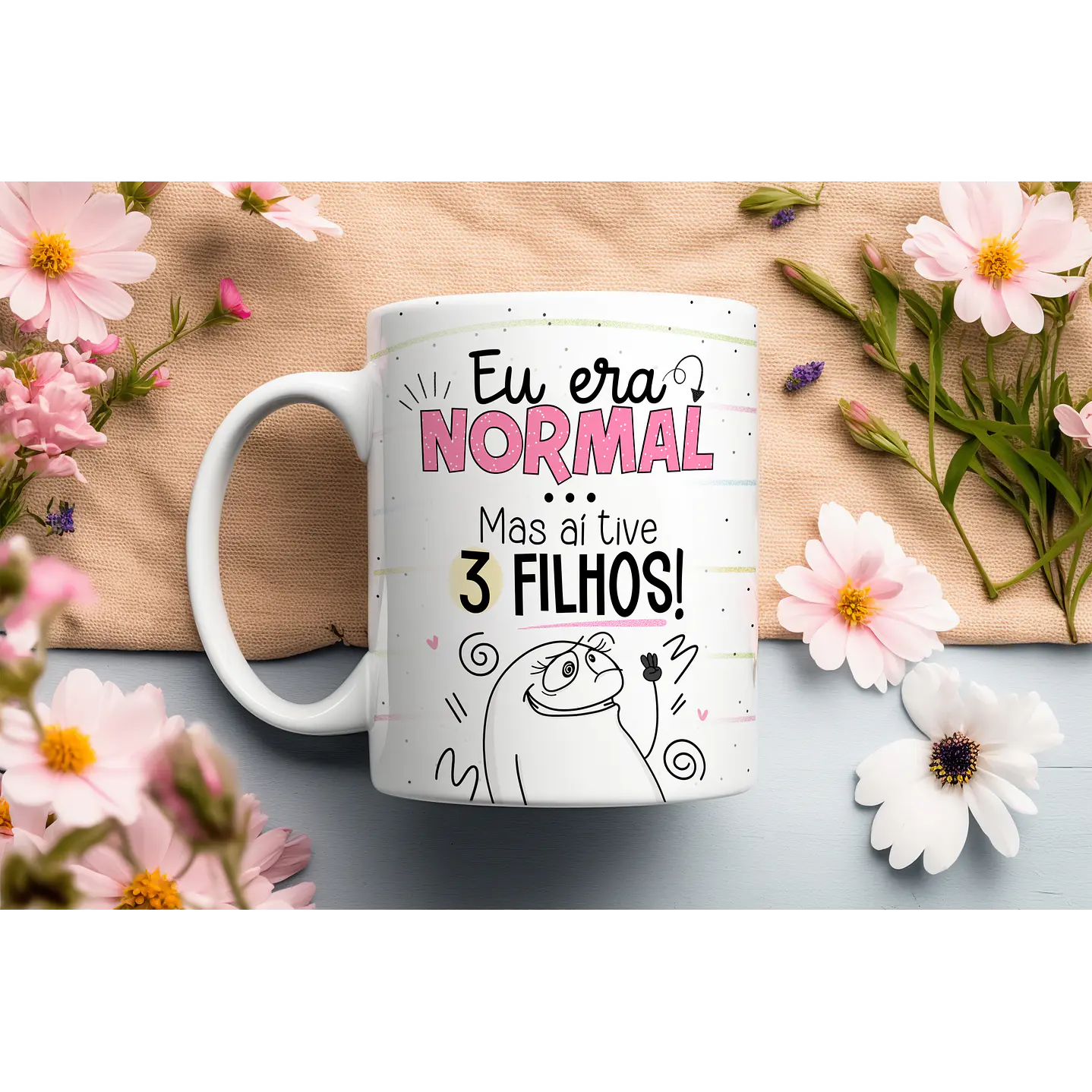 25 Artes Canecas Dia das Mães Flork mais 84 Elementos PNG 5