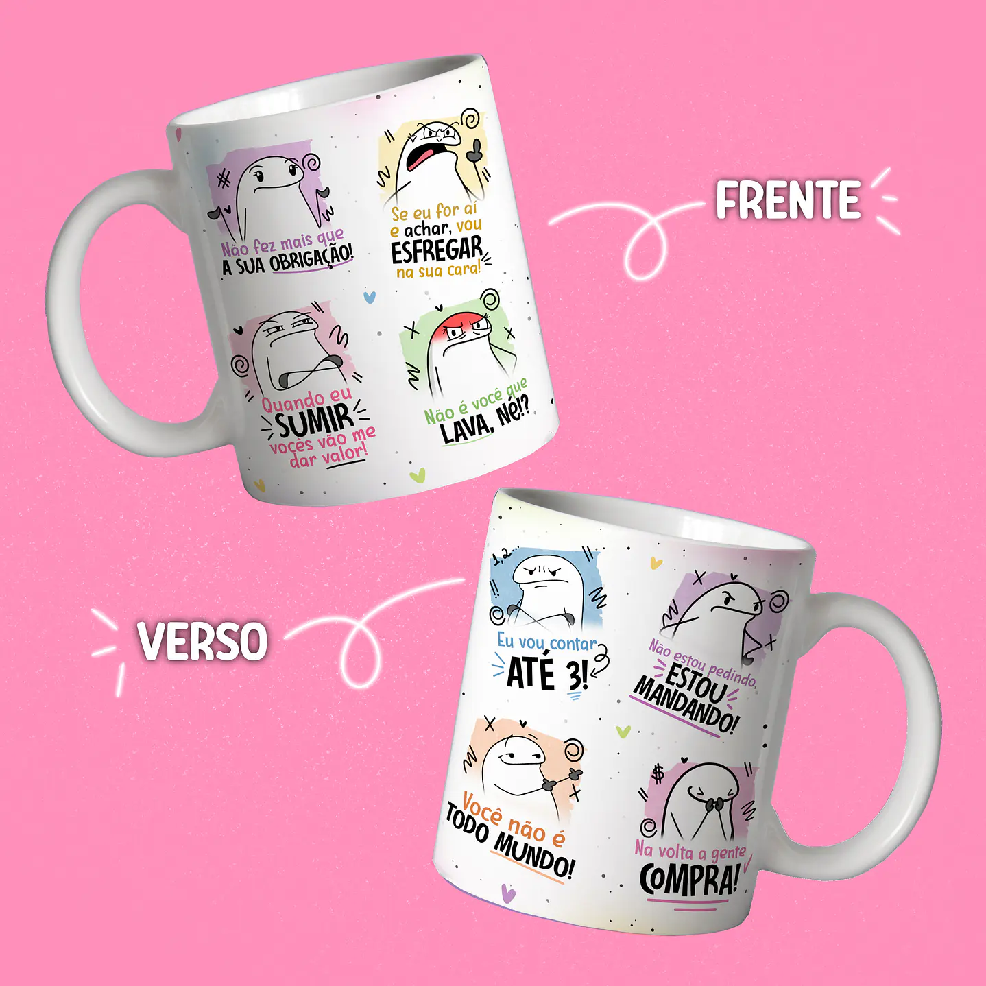 25 Artes Canecas Dia das Mães Flork mais 84 Elementos PNG 11