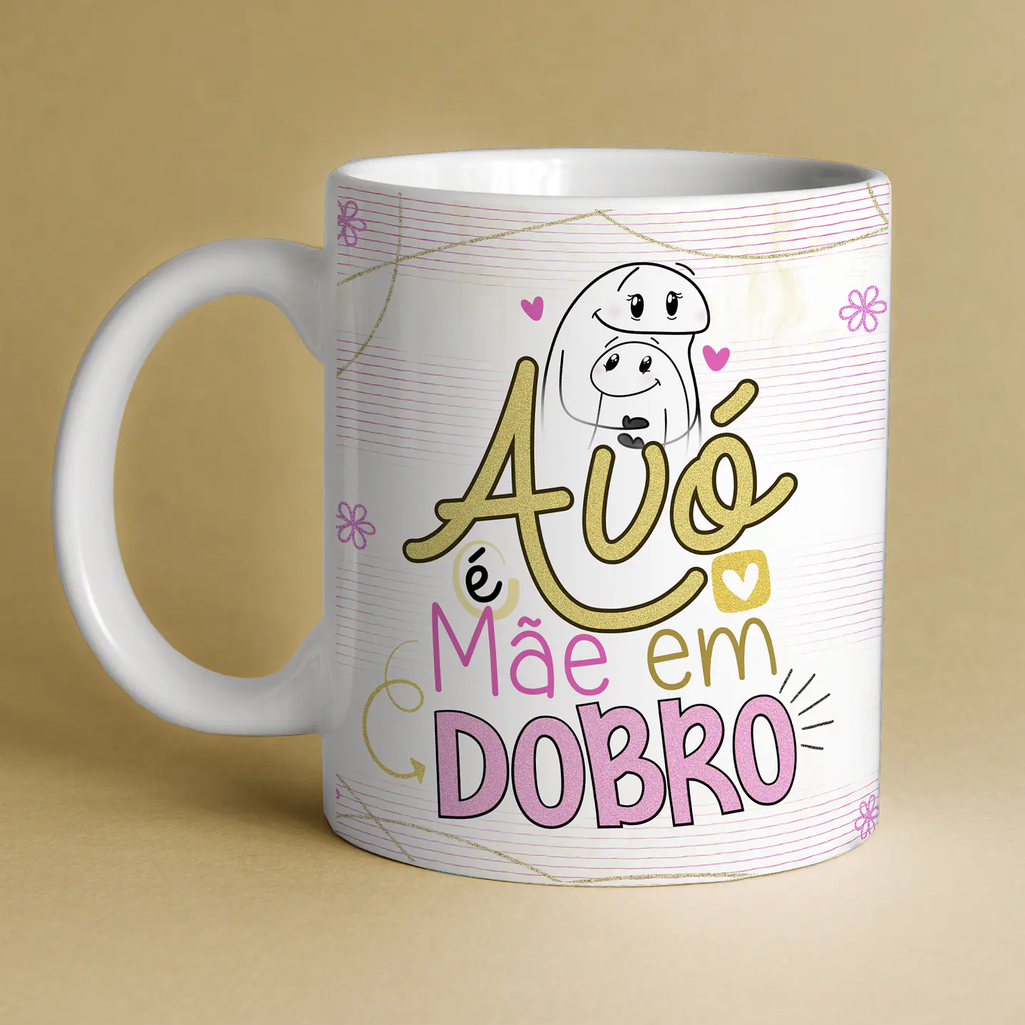25 Artes Canecas Dia das Mães Flork mais 84 Elementos PNG 13