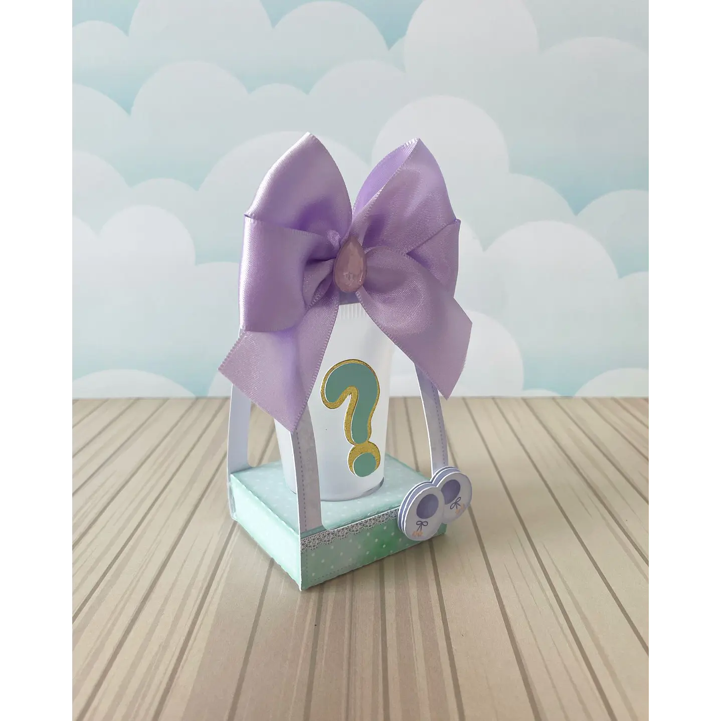 Kit Digital Arquivo de Corte Chá revelação Menino Silhouette Completo 22