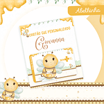 Kit Digital Encadernação Abelhinha Baby Caderneta e Livro do bebê