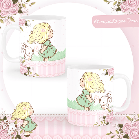 Kit Digital Encadernação Abençoada por Deus