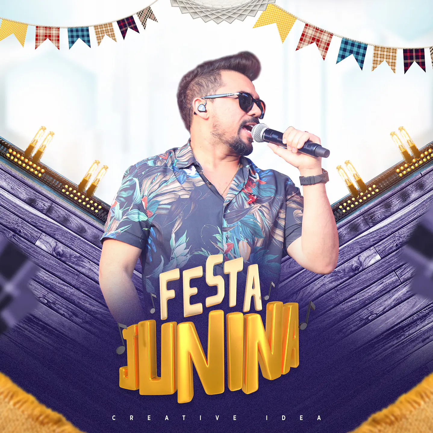 90 Artes Editável Eventos São João PSD Photoshop - Festa Junina  9