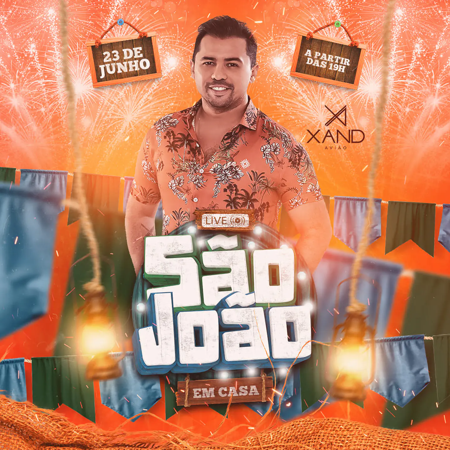 90 Artes Editável Eventos São João PSD Photoshop - Festa Junina  13