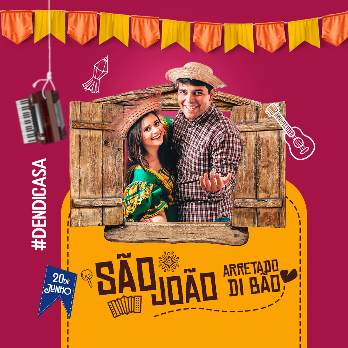90 Artes Editável Eventos São João PSD Photoshop - Festa Junina  15