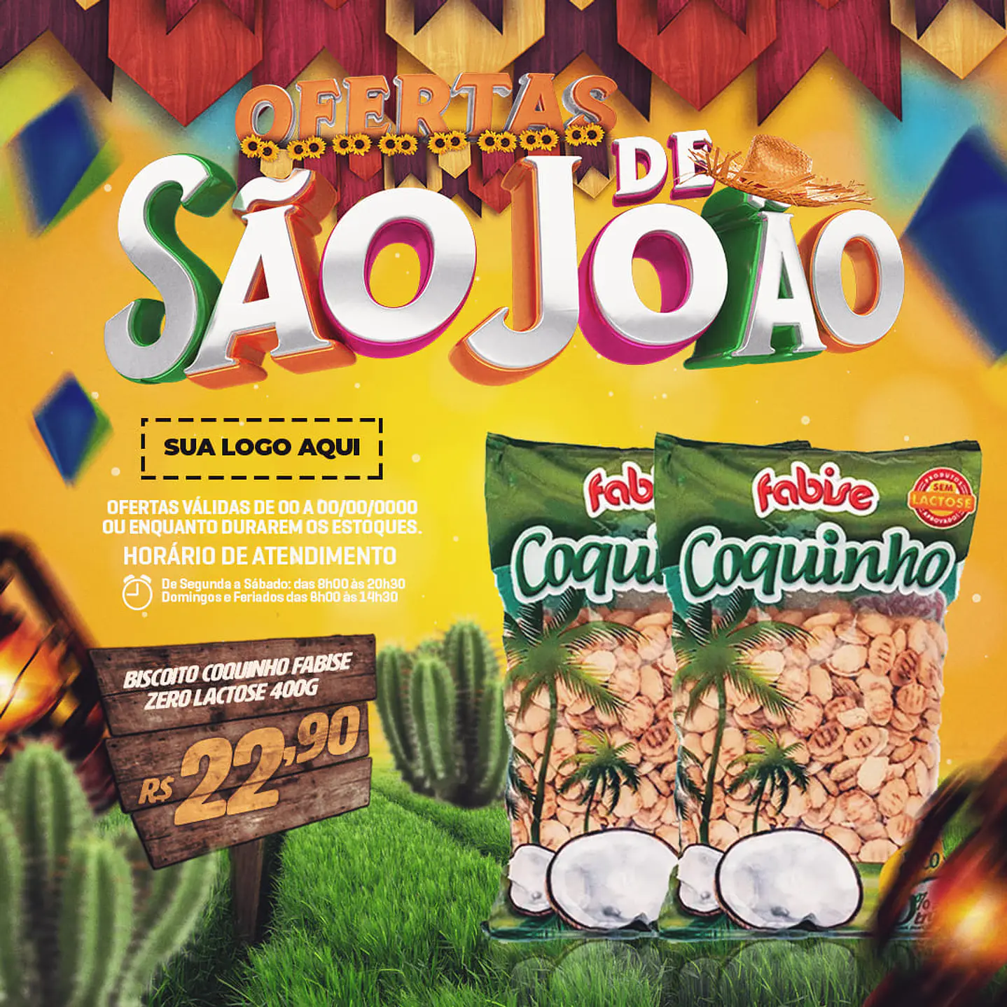 90 Artes Editável Eventos São João PSD Photoshop - Festa Junina  20