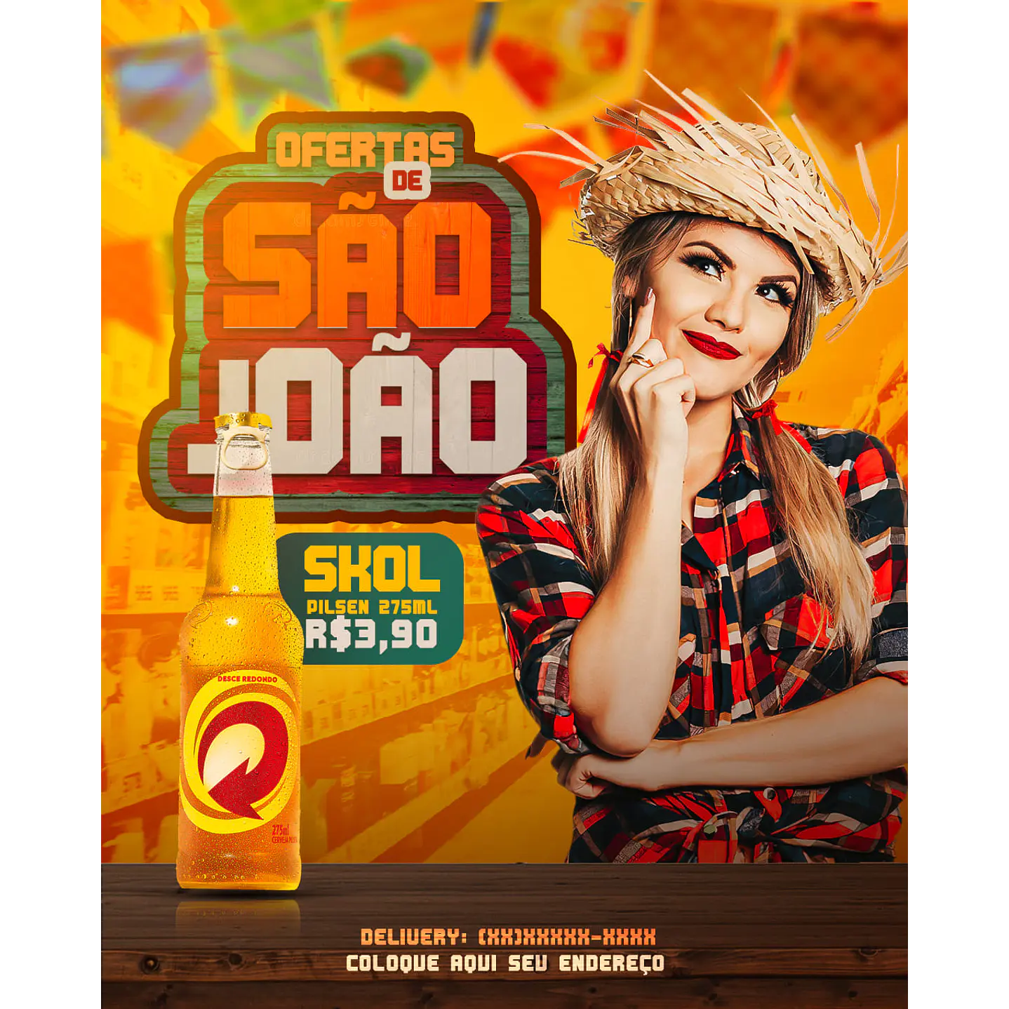 90 Artes Editável Eventos São João PSD Photoshop - Festa Junina  25