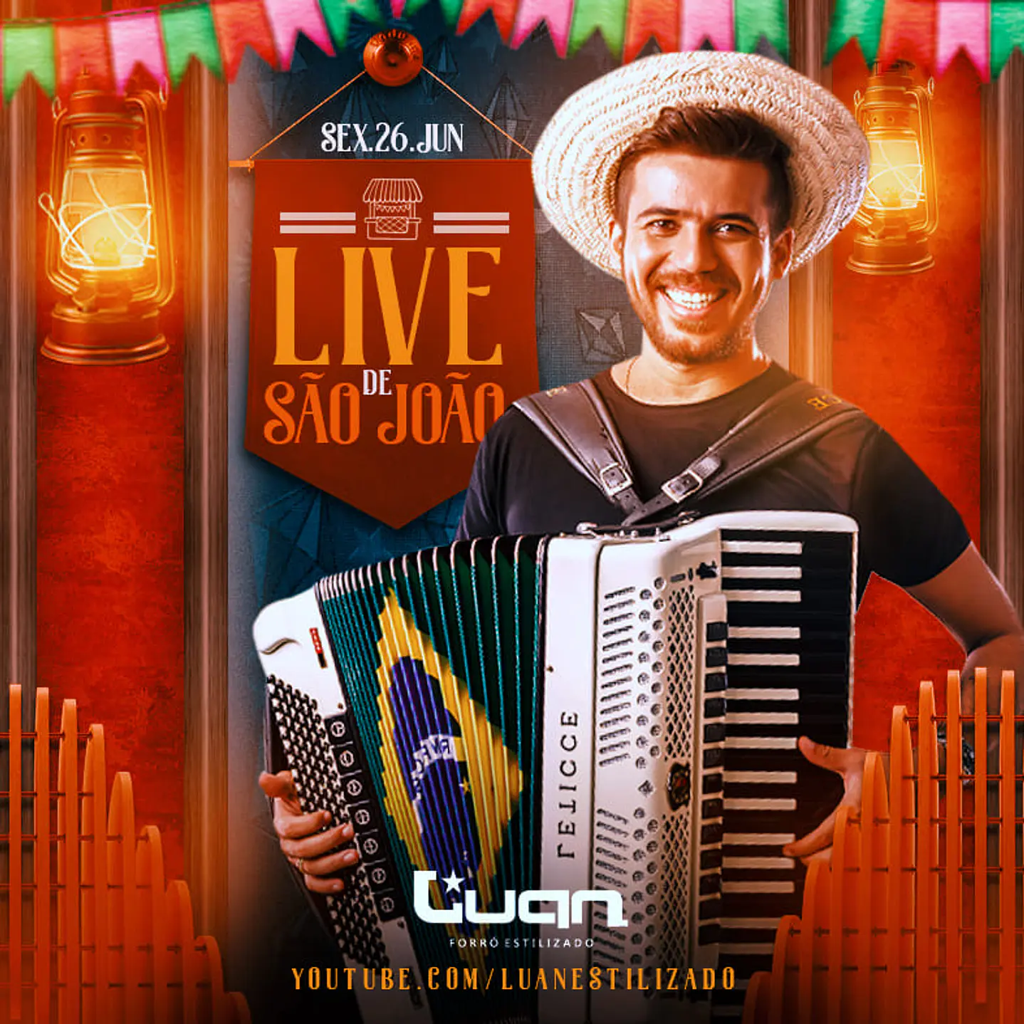 90 Artes Editável Eventos São João PSD Photoshop - Festa Junina  26