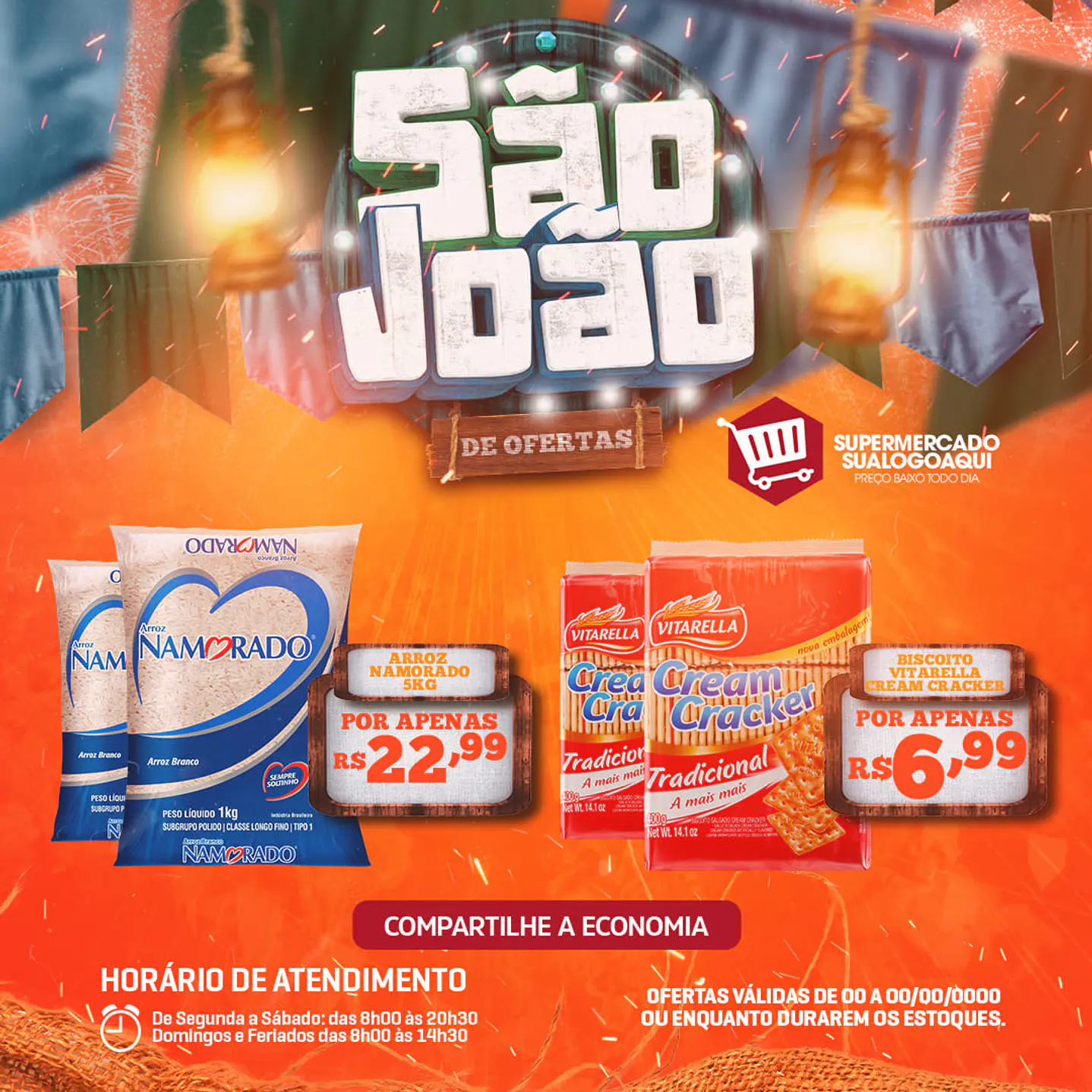90 Artes Editável Eventos São João PSD Photoshop - Festa Junina  27