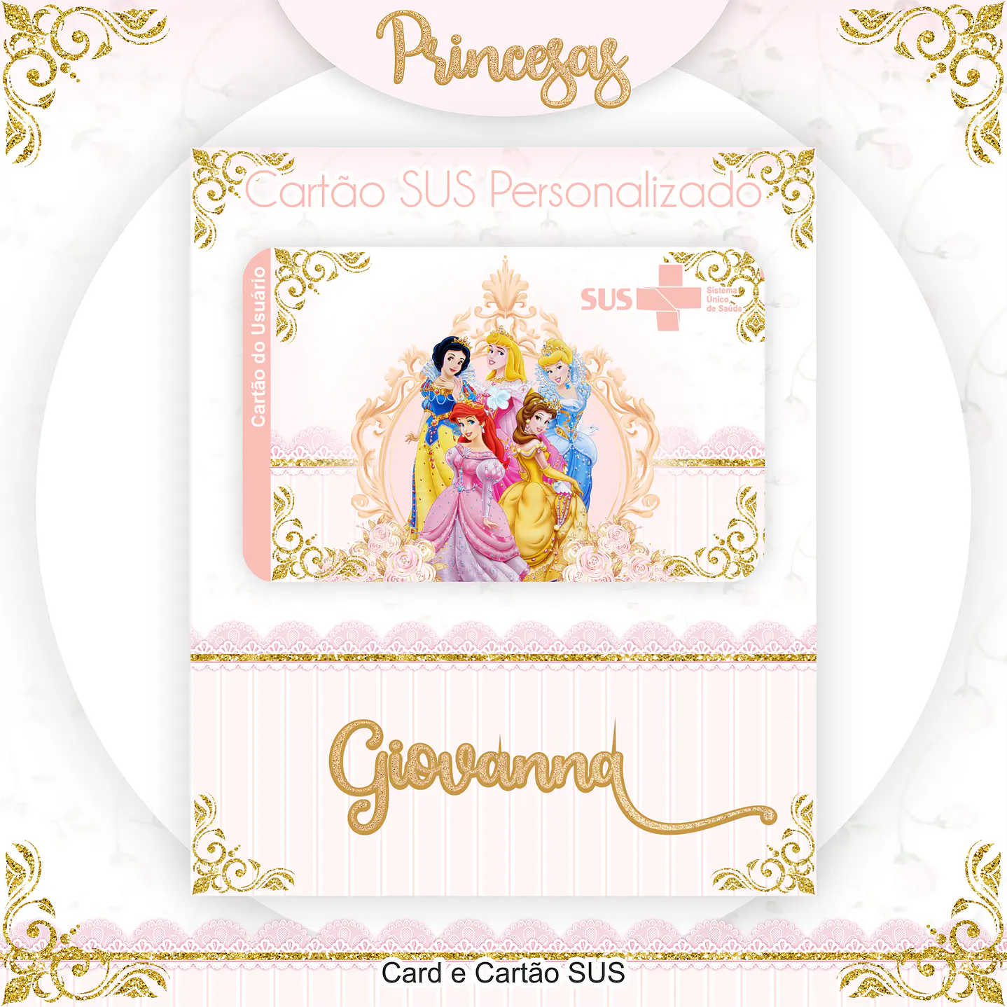 Kit Digital Encadernação Princesas  - Volta às Aulas Completo 10