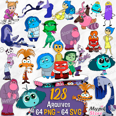 Kit Digital Divertida Mente 2 Vetorizado SVG e PNG