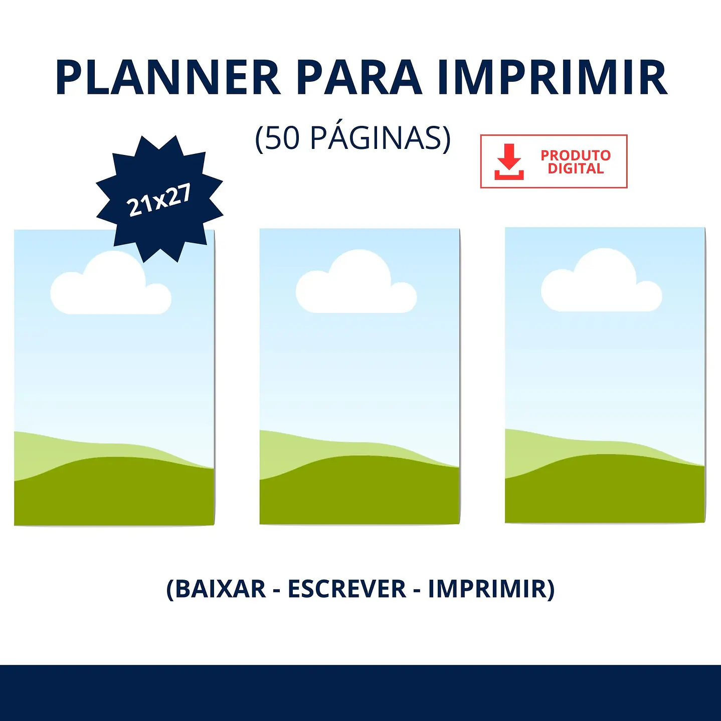 25 Mockups para Agendas ou Planners Editáveis com Canva  6