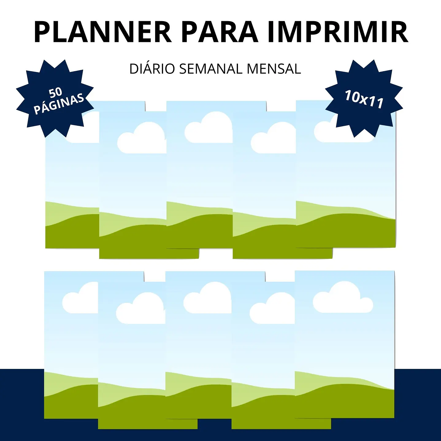 25 Mockups para Agendas ou Planners Editáveis com Canva  9