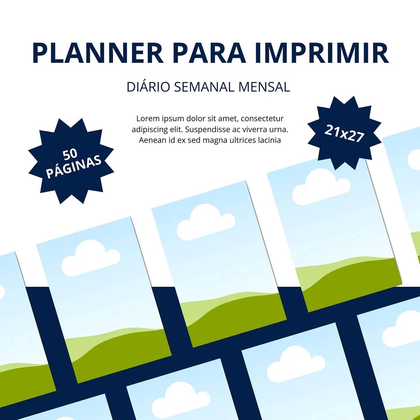 25 Mockups para Agendas ou Planners Editáveis com Canva  16