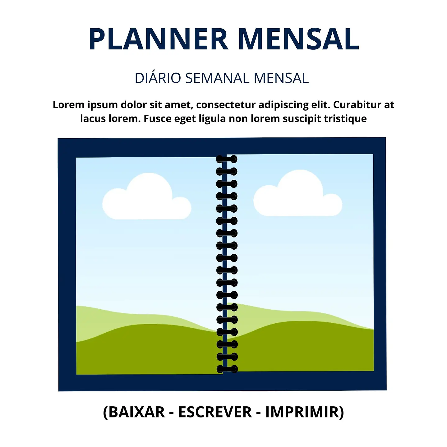 25 Mockups para Agendas ou Planners Editáveis com Canva  26