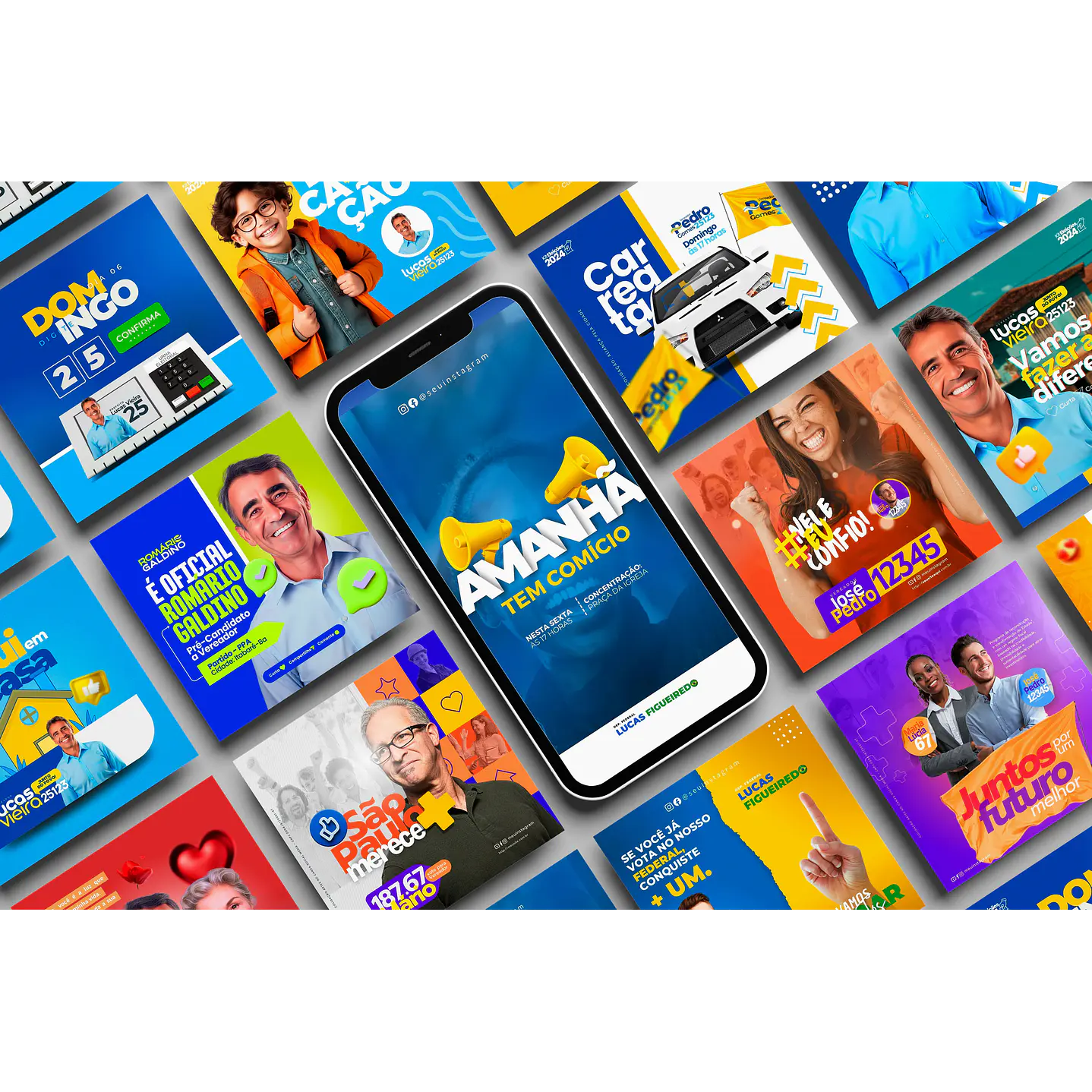Pack do Candidato Editável com Canva - Políticas Eleições 2024  2