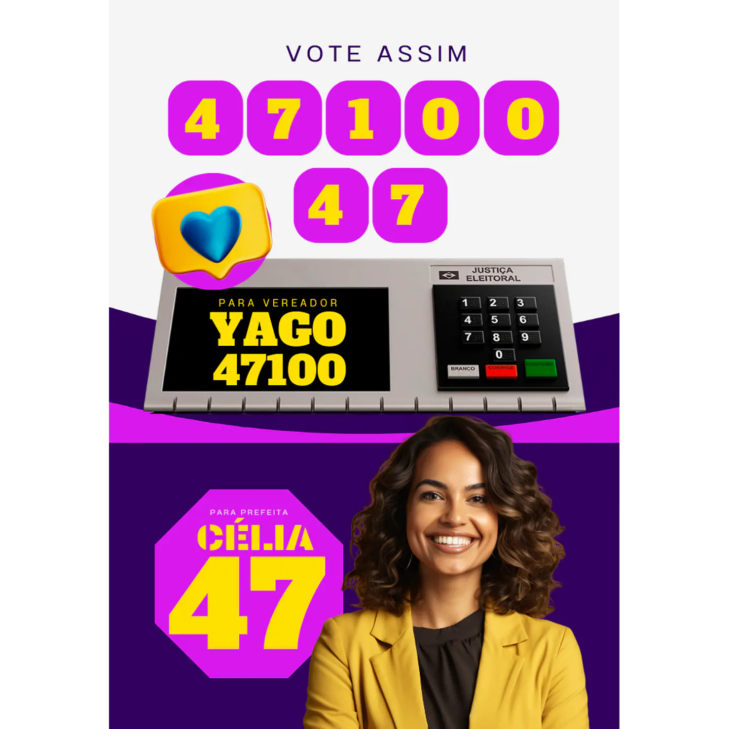 Pack do Candidato Editável com Canva - Políticas Eleições 2024 22
