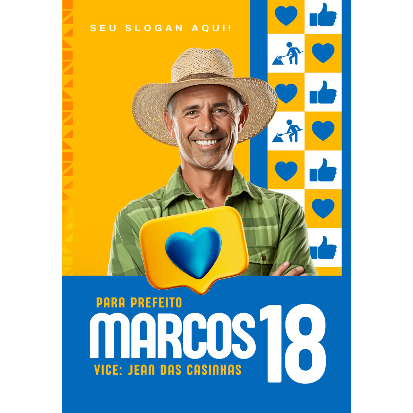 Pack do Candidato Editável com Canva - Políticas Eleições 2024 28
