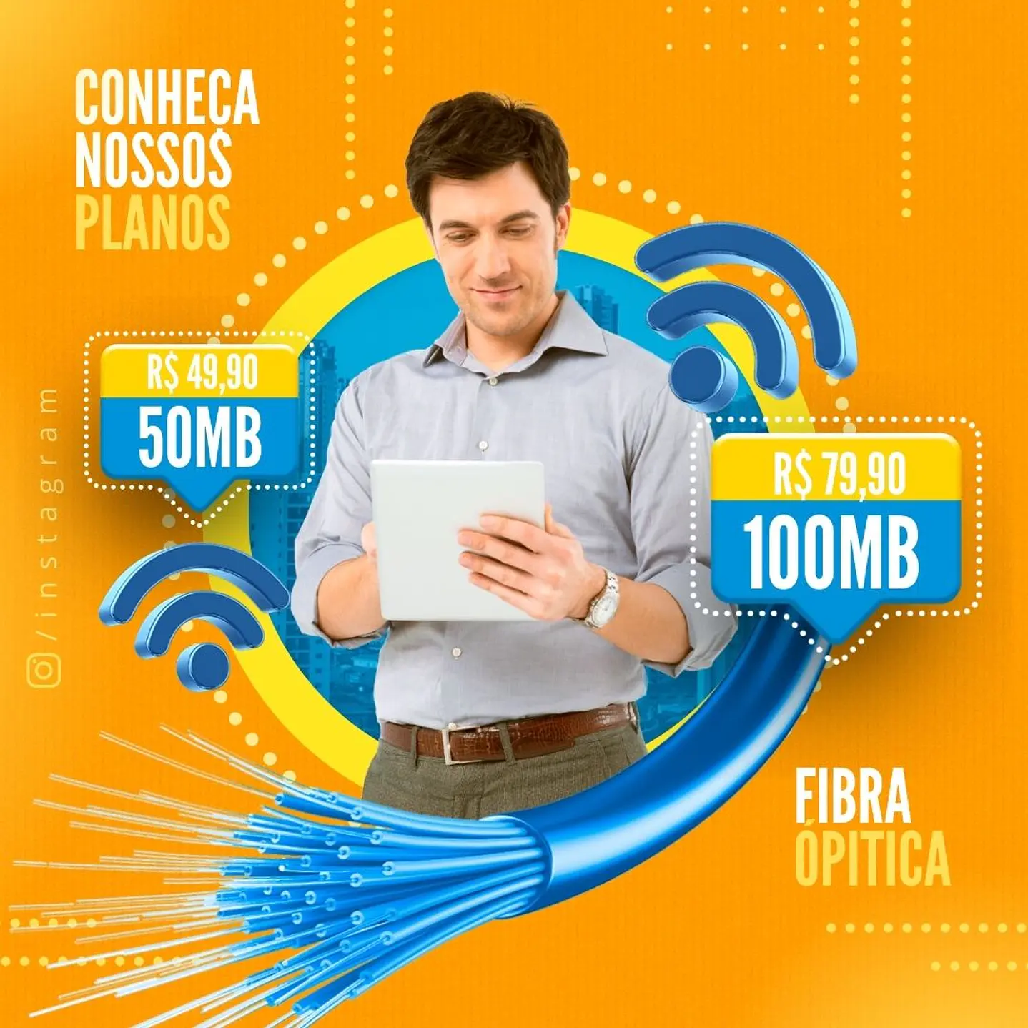 Pack 110 Modelos de Artes Provedor de Internet  - Editável com Canva 2