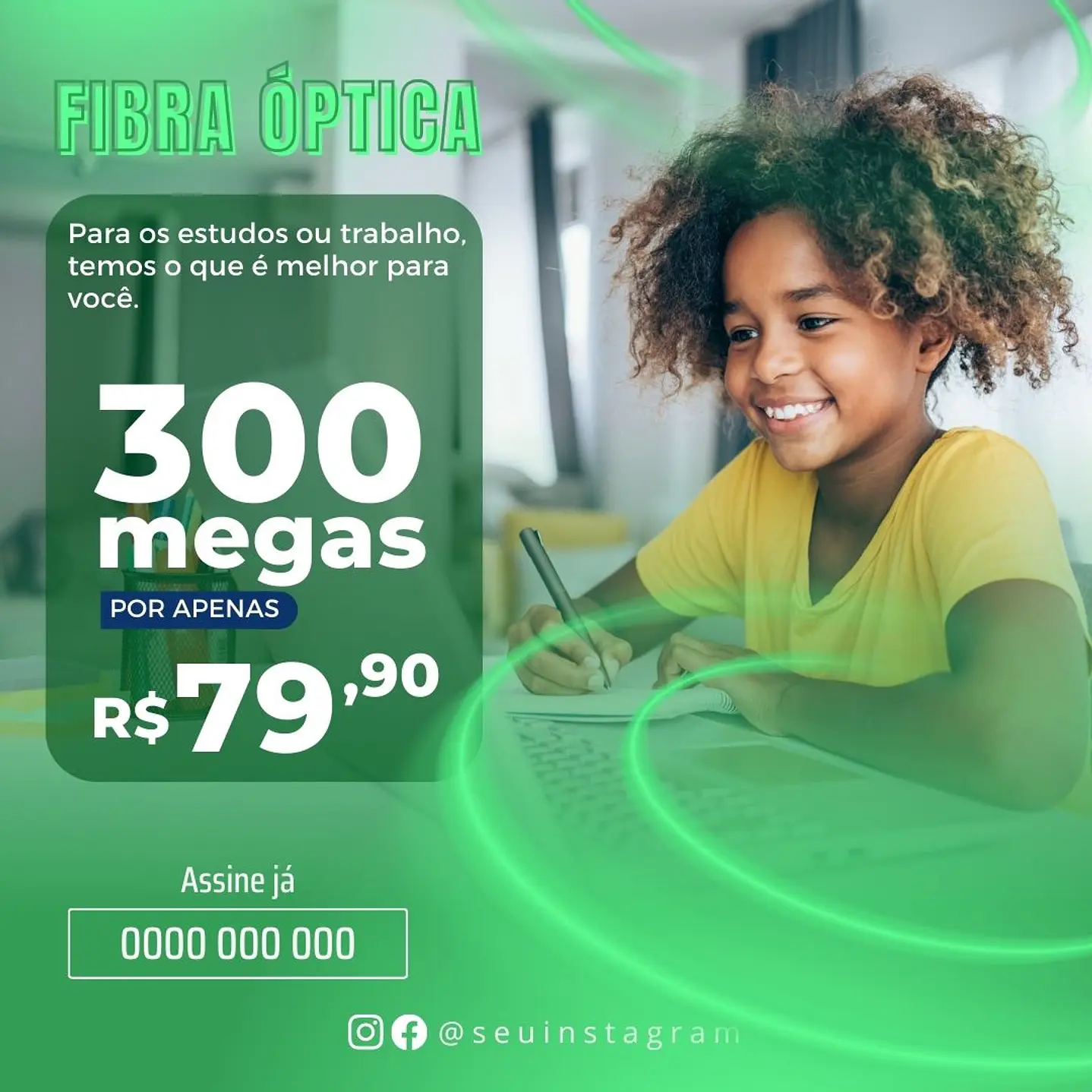 Pack 110 Modelos de Artes Provedor de Internet  - Editável com Canva 5