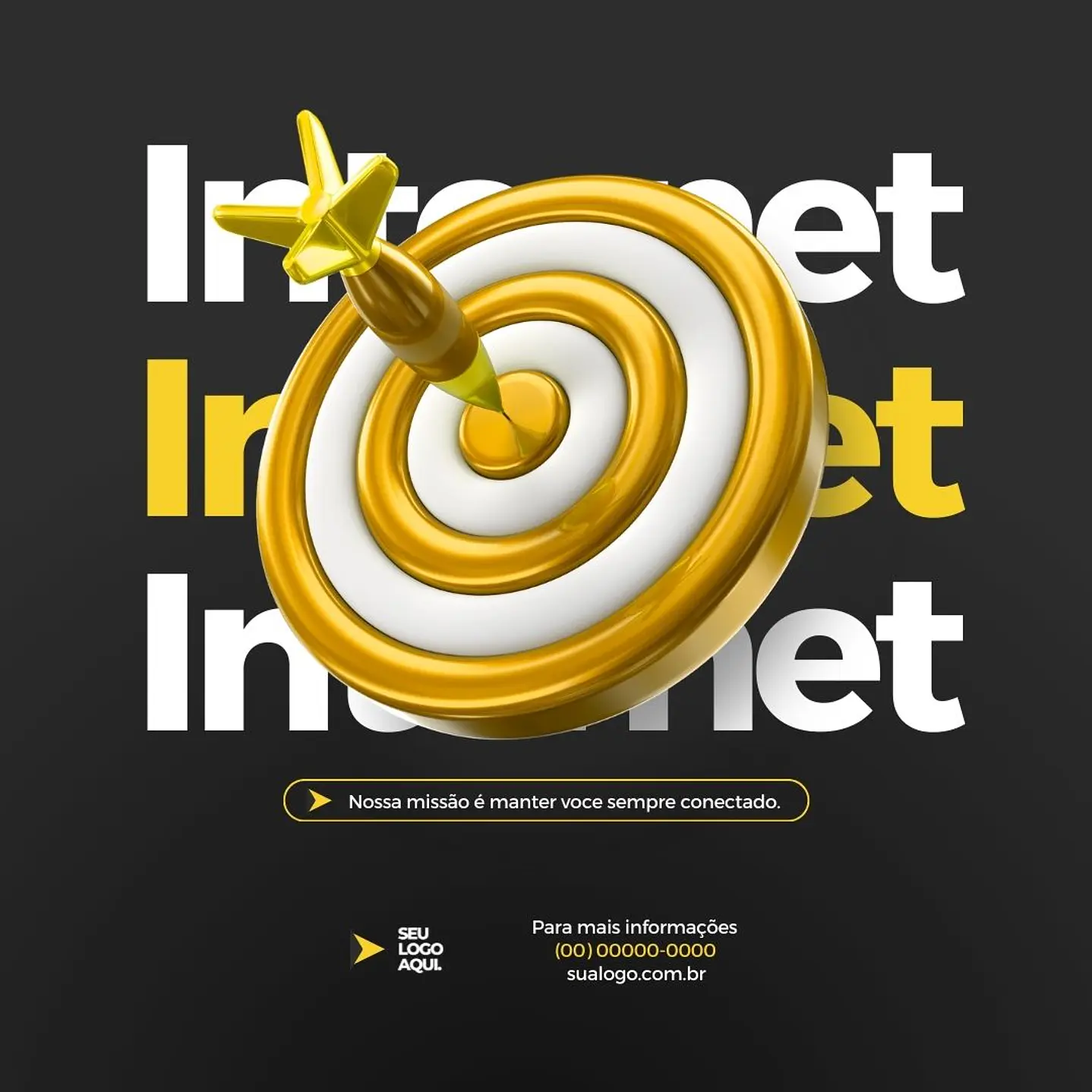 Pack 110 Modelos de Artes Provedor de Internet  - Editável com Canva 9