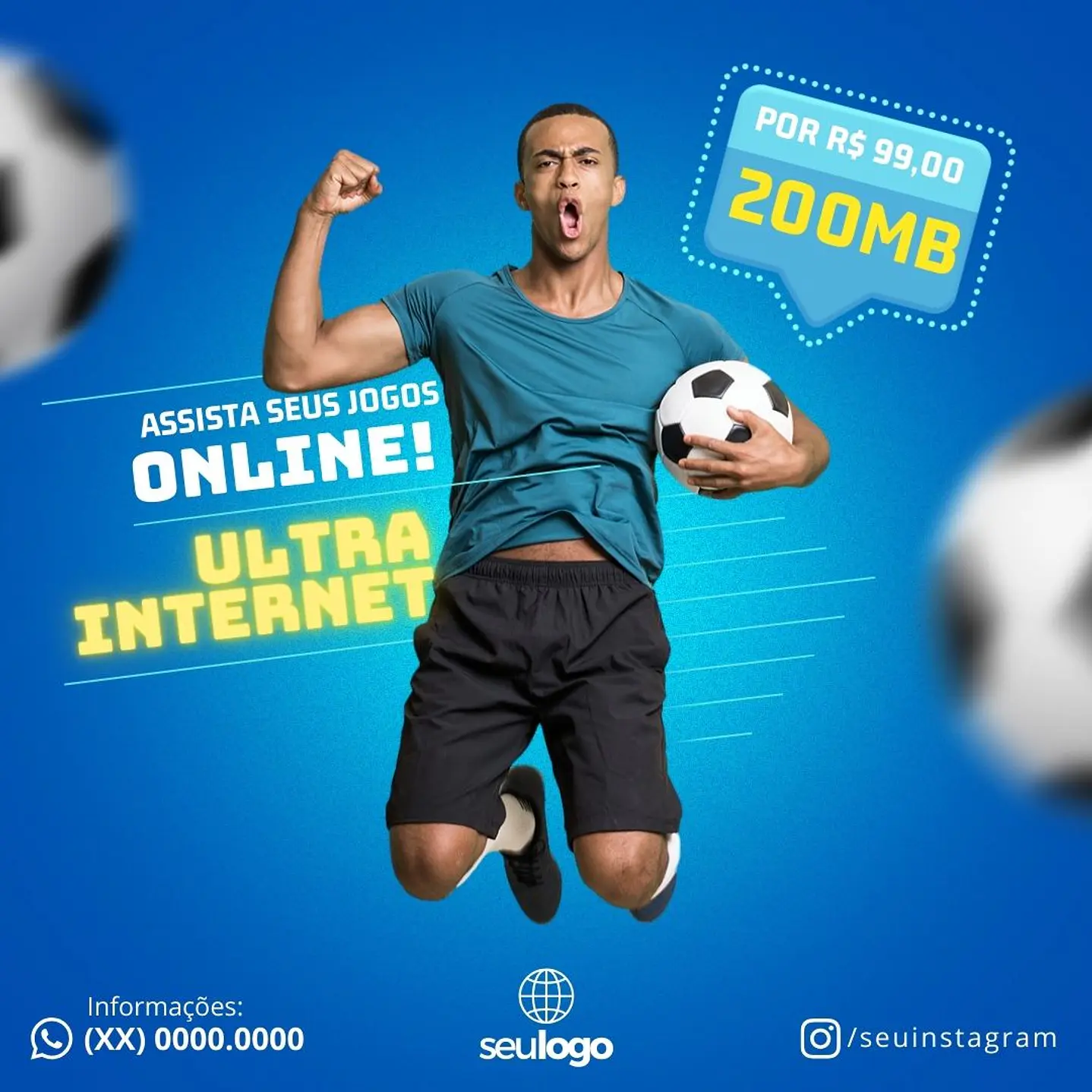Pack 110 Modelos de Artes Provedor de Internet  - Editável com Canva 16