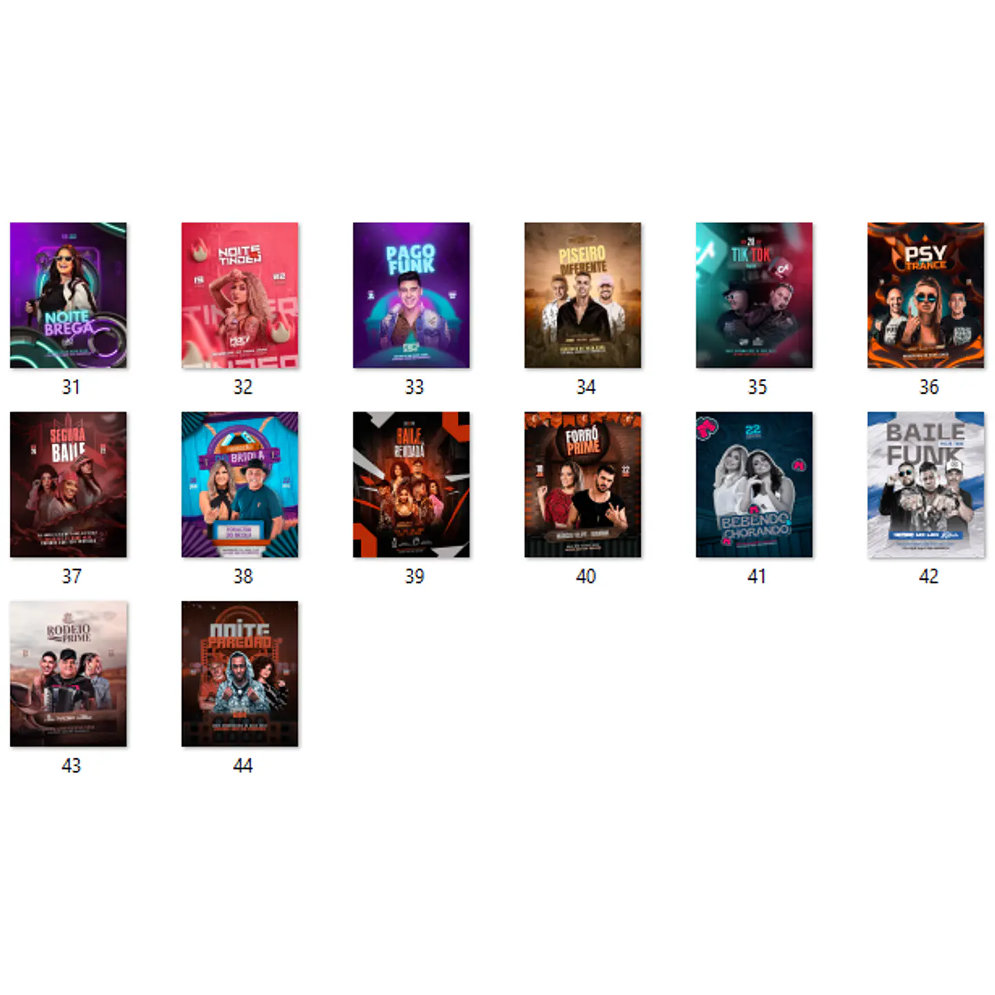 170 Modelos de Artes para Shows e Eventos  - Editável com Canva  13