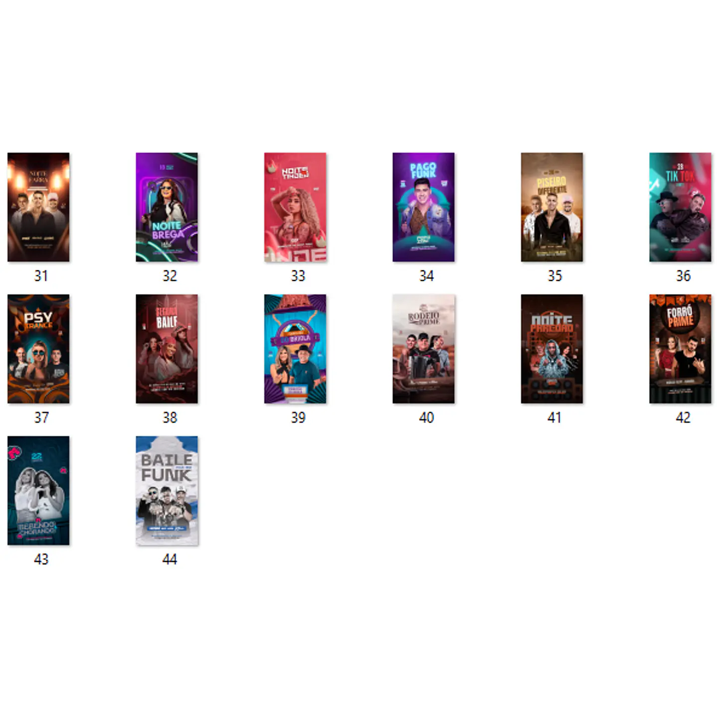170 Modelos de Artes para Shows e Eventos  - Editável com Canva  12