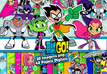   Descargar gratis Digital Papers & Pictures png The Young Titans