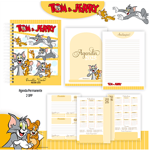 Pack encadernação Tom e Jerry Completo - Volta ás Aulas 