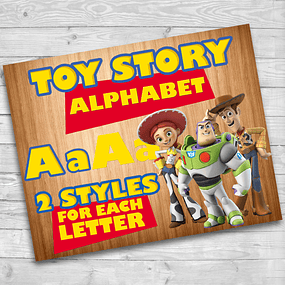 Digital Toy Story PNG Kit Alfabeto Letras y Números clipart