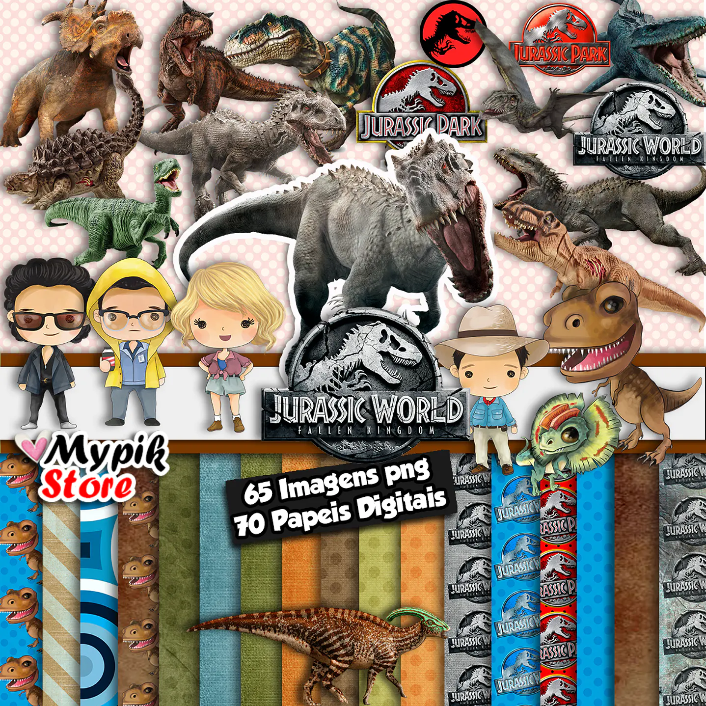Kit digital Super Jurassic Park - Dinosaur Park 1