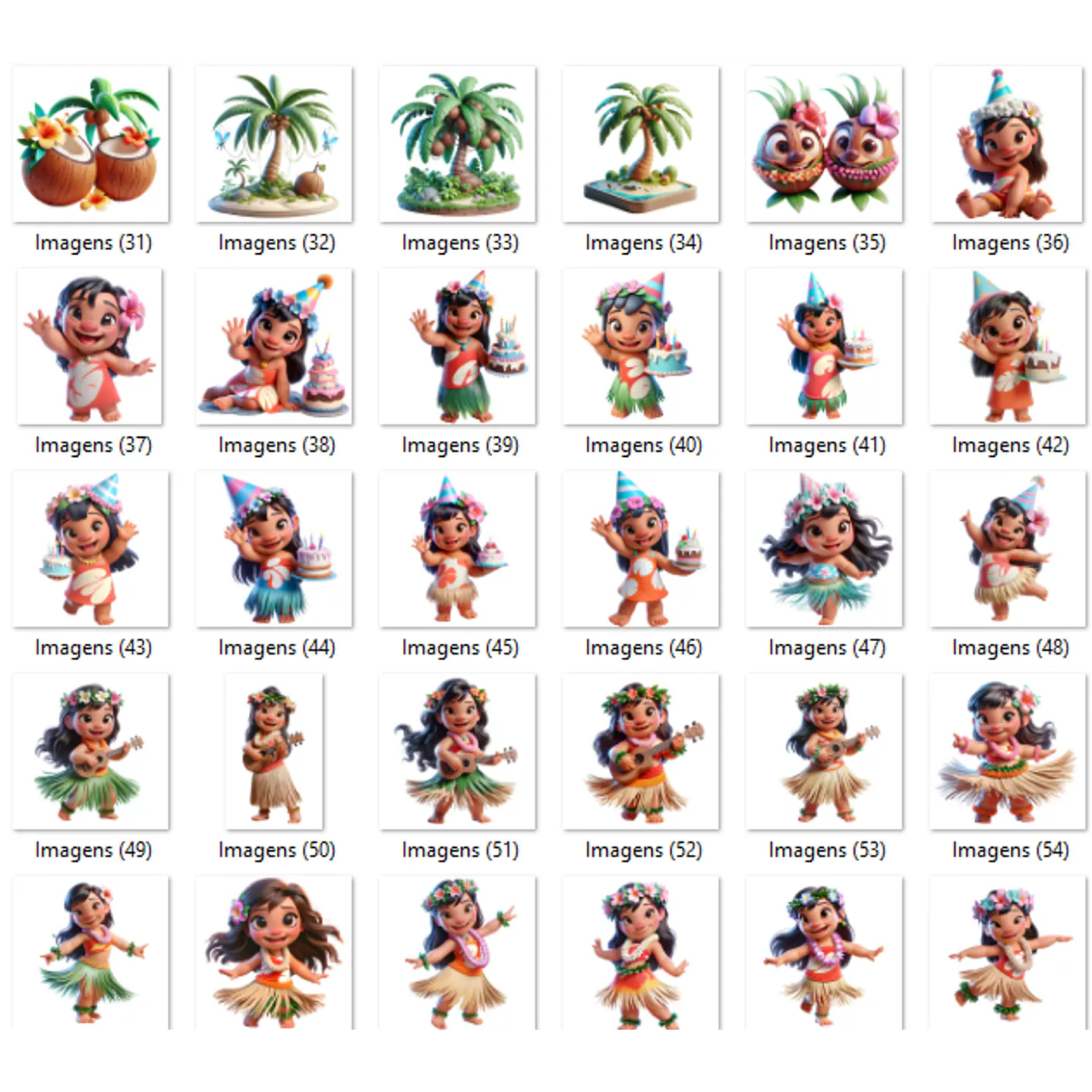 Kit Digital Lilo e Stitch Imagens PNG 4
