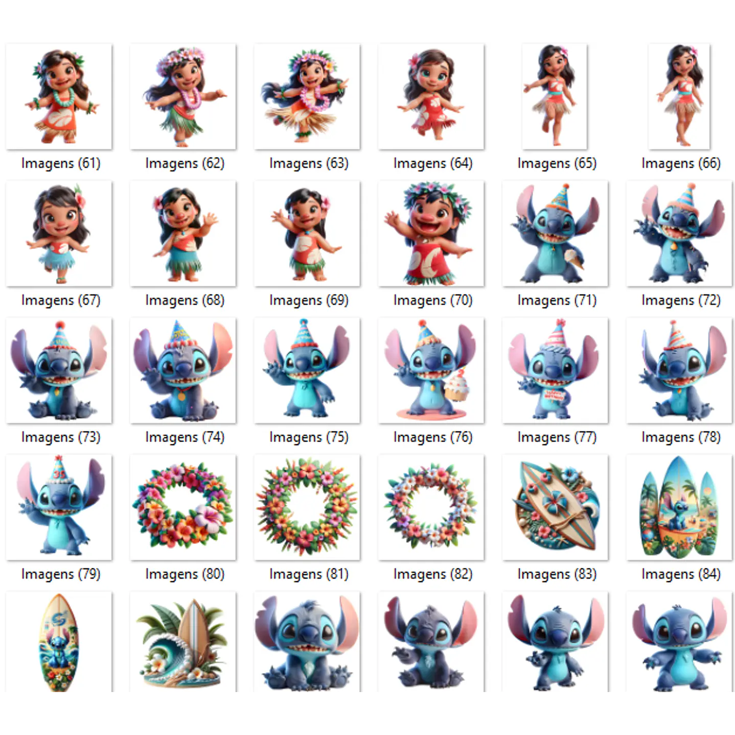 Kit Digital Lilo e Stitch Imagens PNG 5