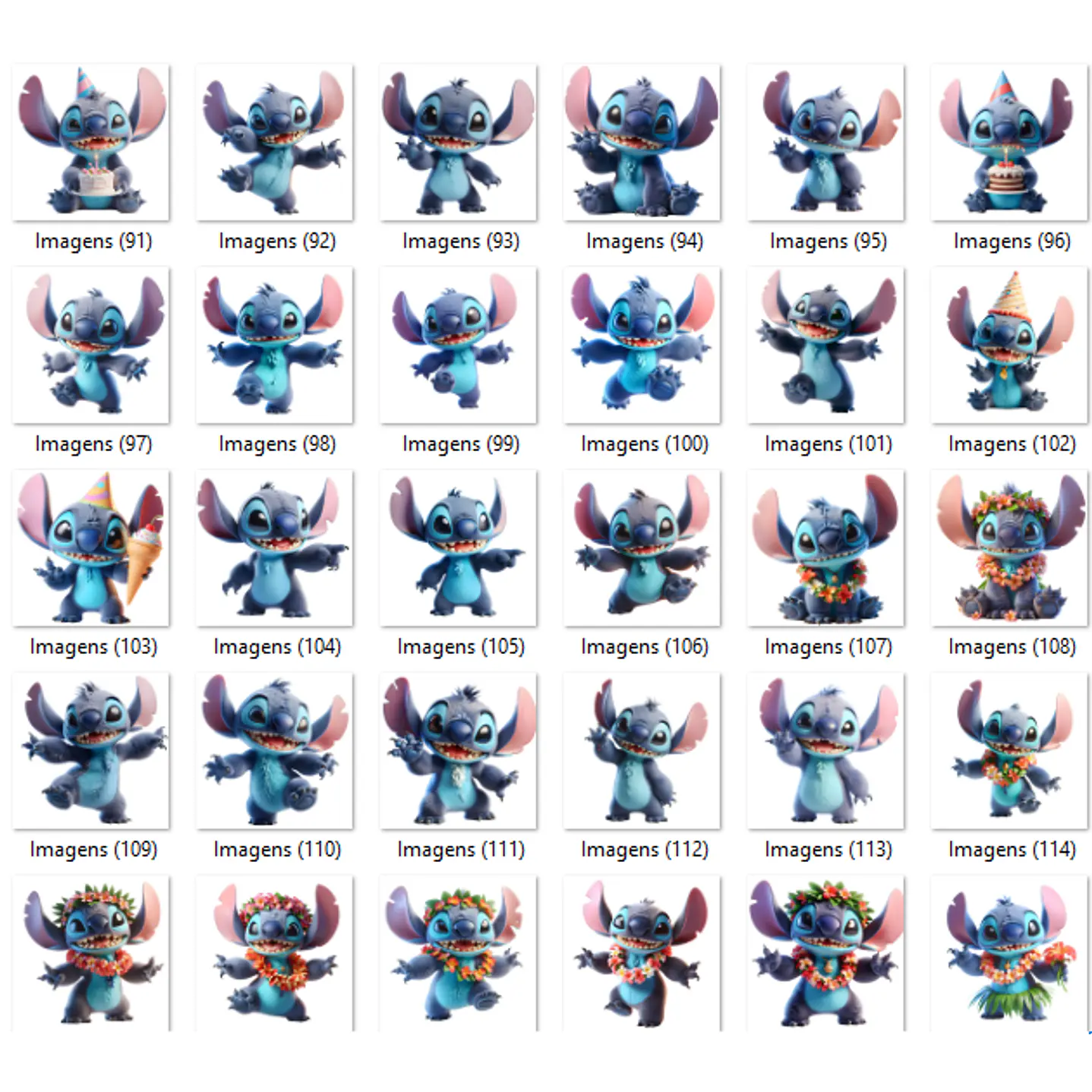 Kit Digital Lilo e Stitch Imagens PNG 6