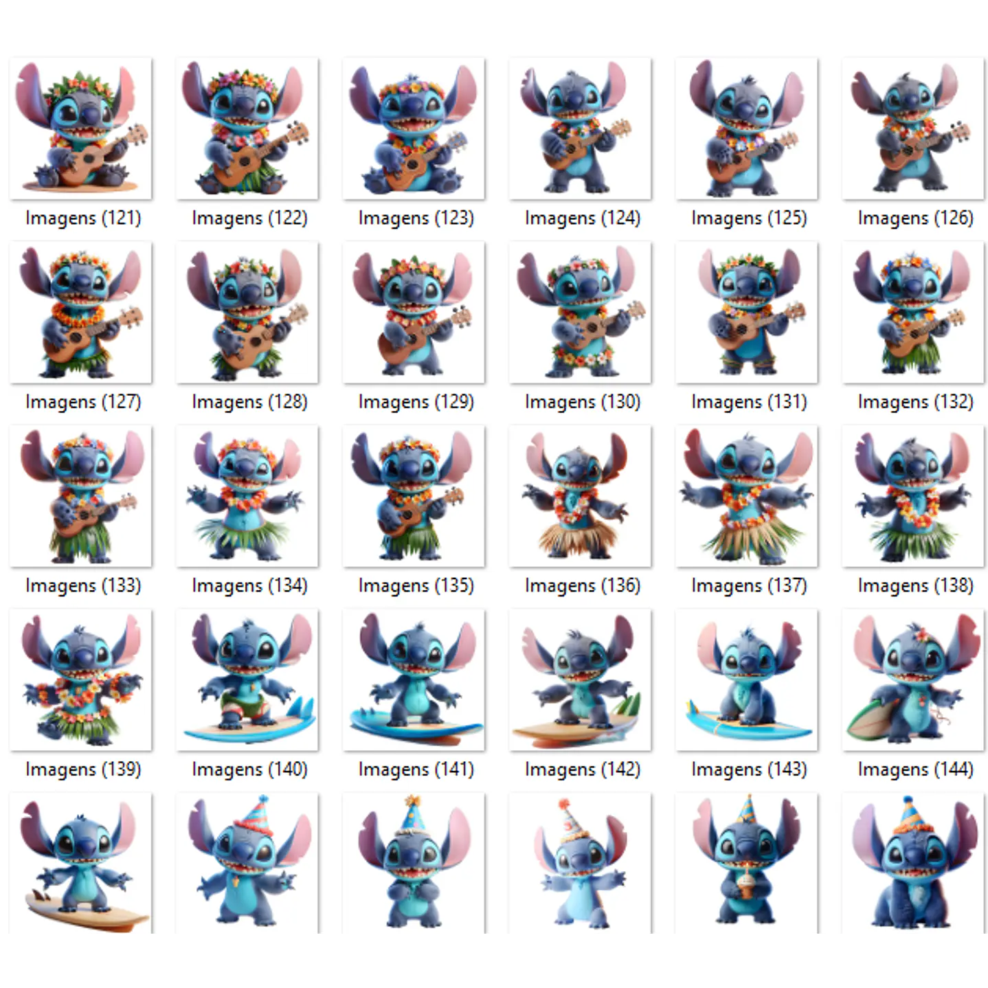 Kit Digital Lilo e Stitch Imagens PNG 7