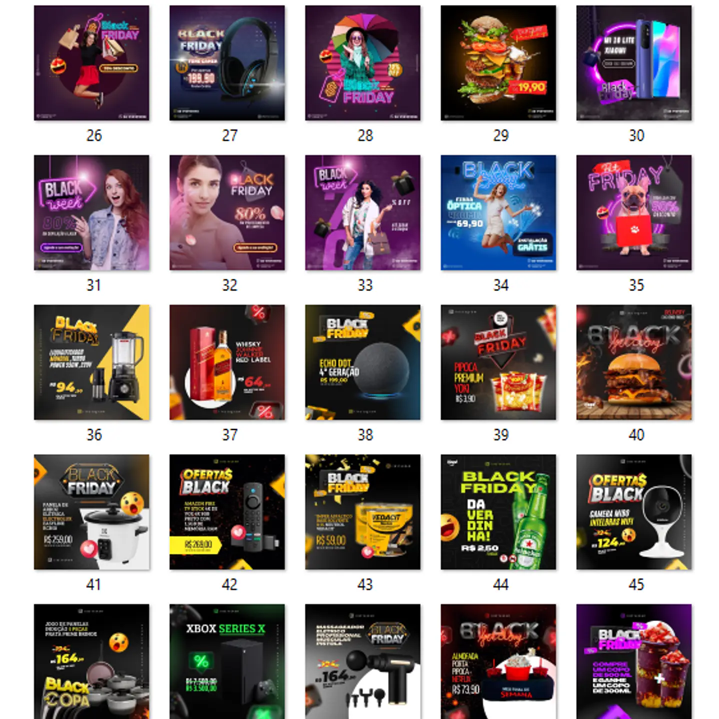 80 Artes Black Friday Editáveis com Canva 4