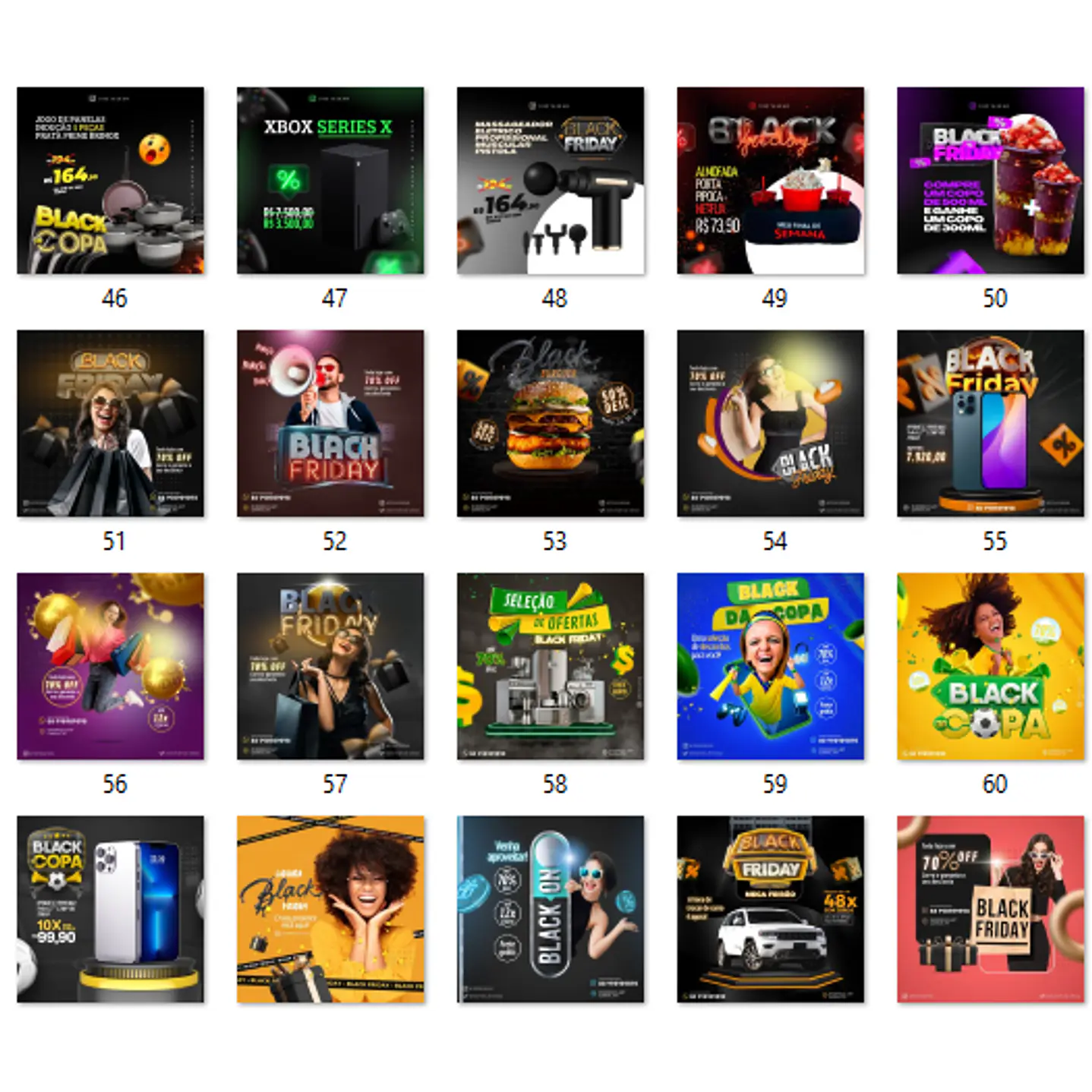 80 Artes Black Friday Editáveis com Canva 5