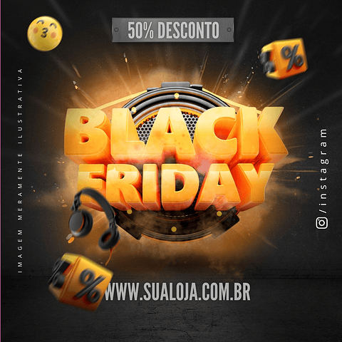 80 Artes Black Friday Editáveis com Canva
