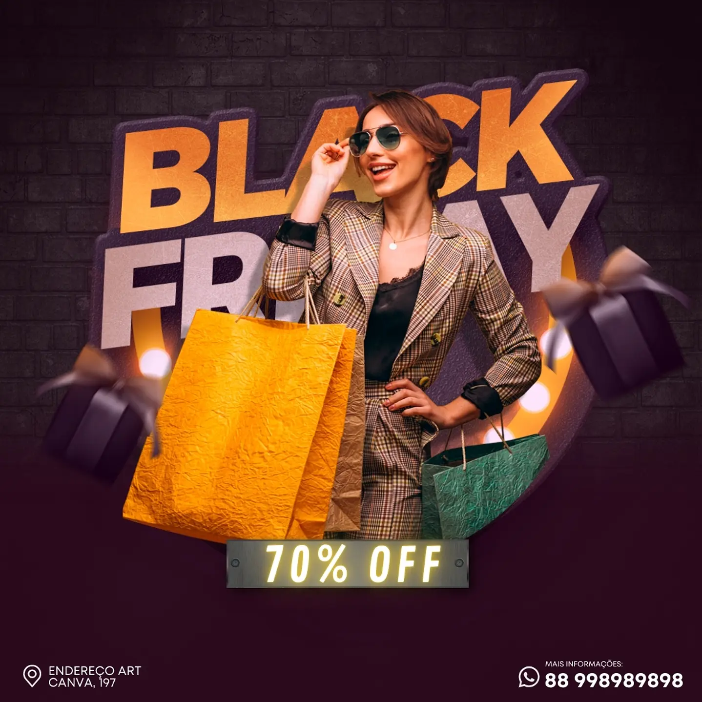 80 Artes Black Friday Editáveis com Canva 25
