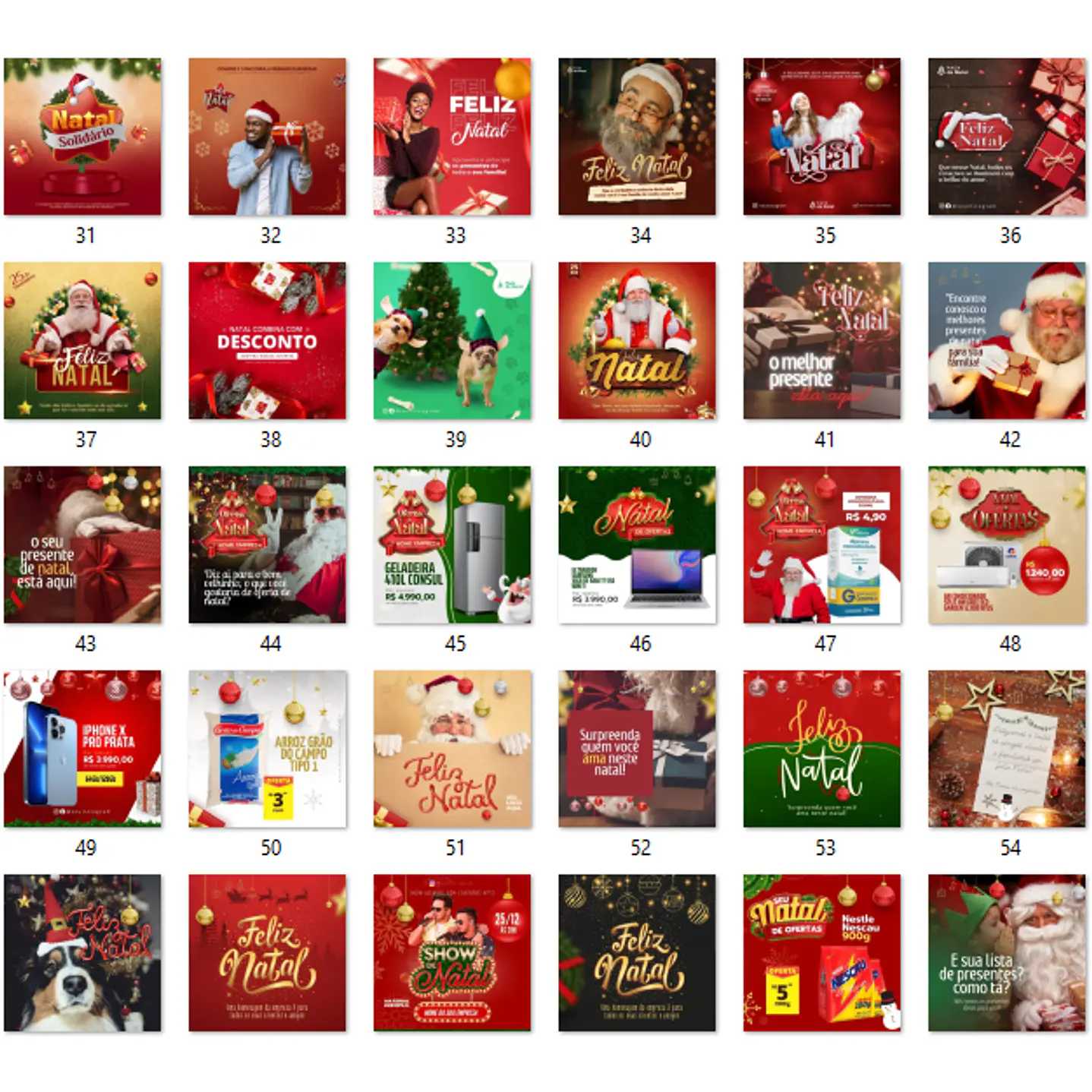 115 Artes Natal Editáveis com Canva 6