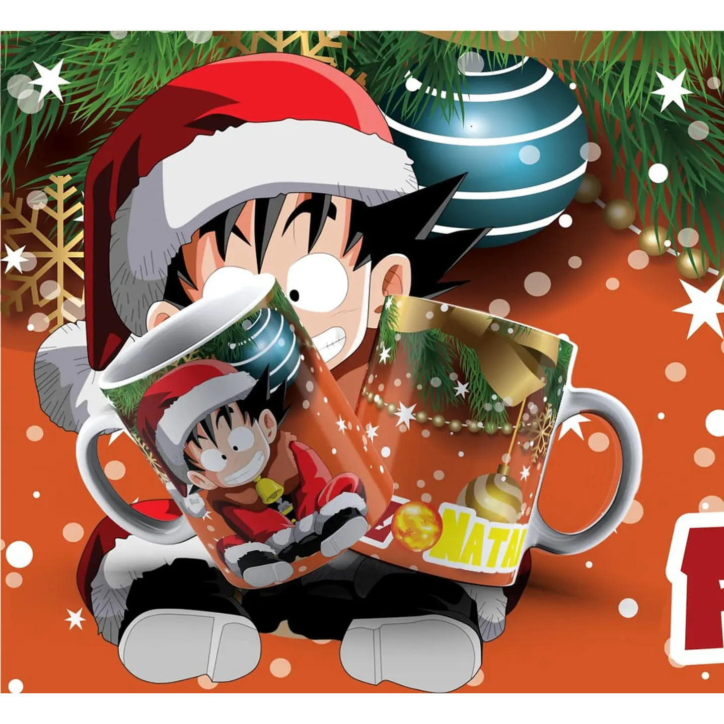 Kit Digital Artes Canecas Natal Personagens  8