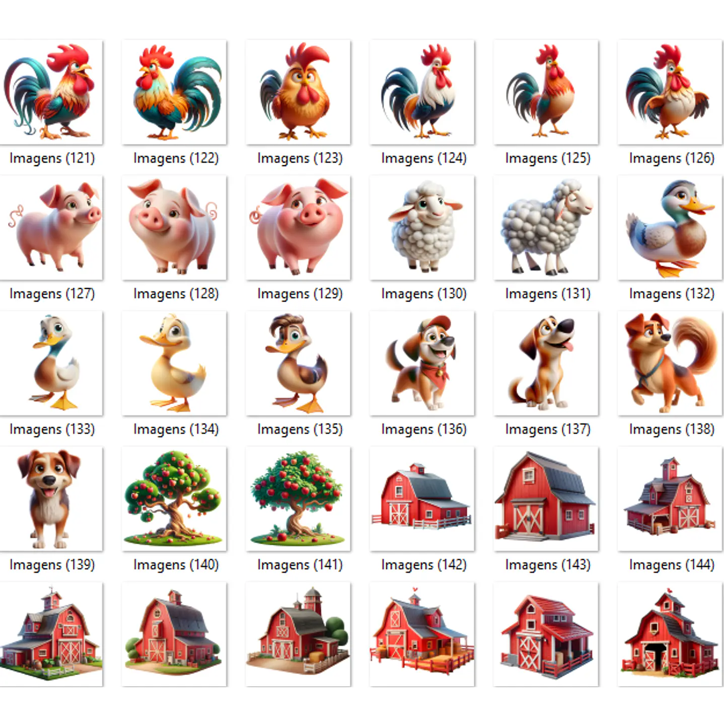 Kit Digital Turma do Mickey Fazendeiro PNG  6