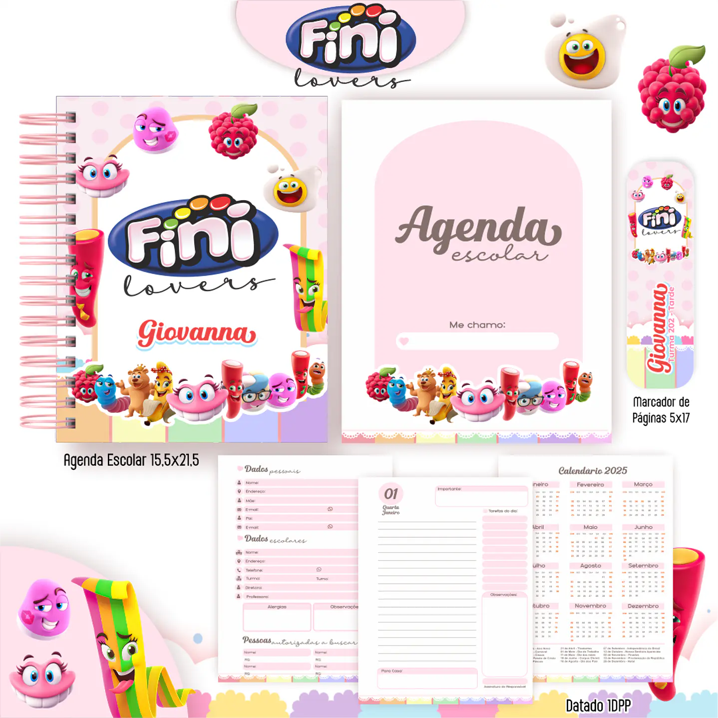 Kit Digital Encadernação Fini - Completo  6