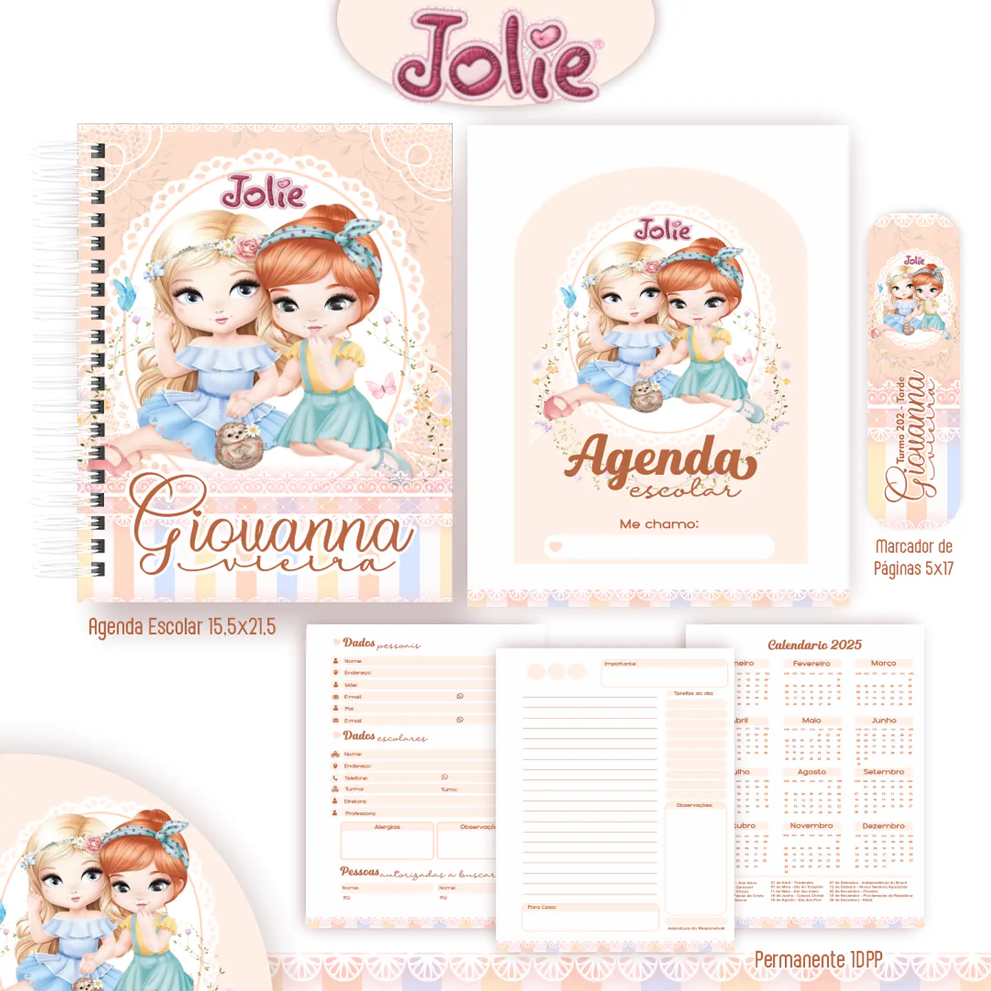Kit Digital Encadernação Jolie - Completo  5