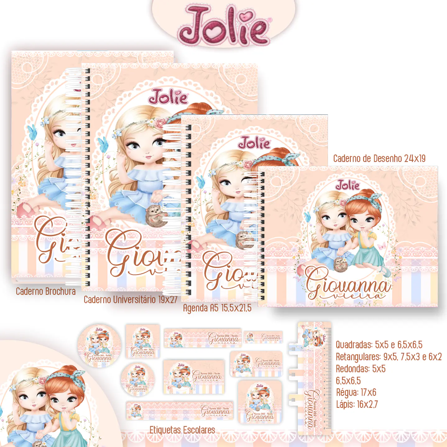 Kit Digital Encadernação Jolie - Completo  7