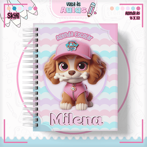 Kit Digital Encadernação Skye - Volta às Aulas