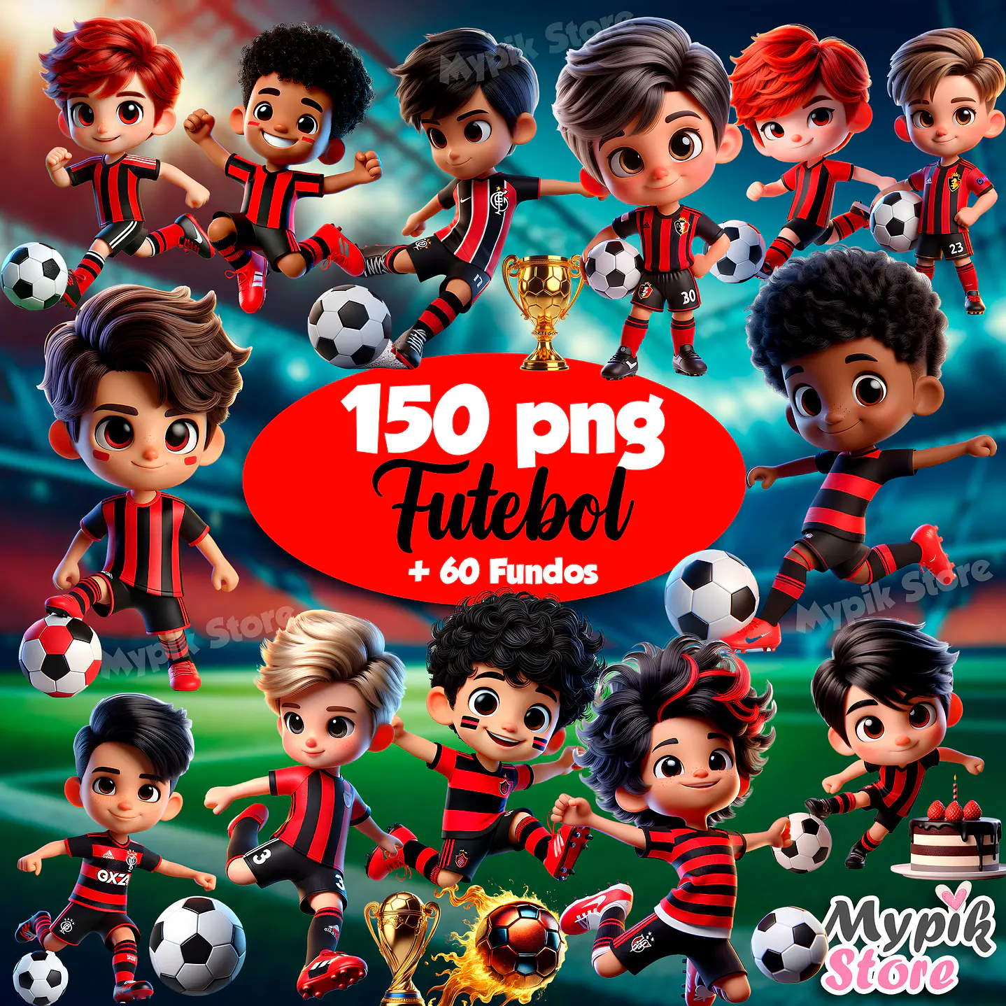 Kit Digital Futebol Imagens PNG 1