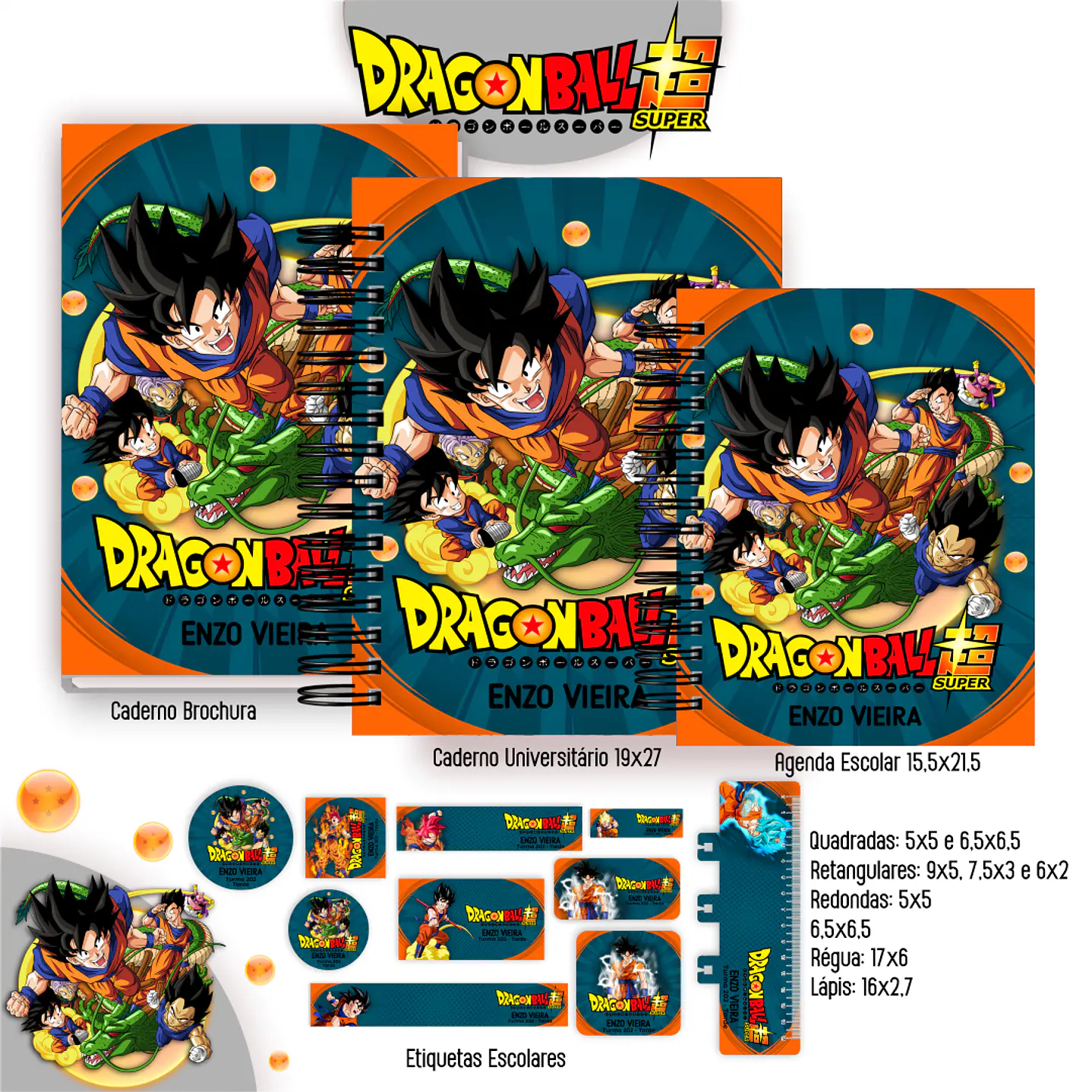 Kit Digital Encadernação Dragon Ball Super - Completo  1