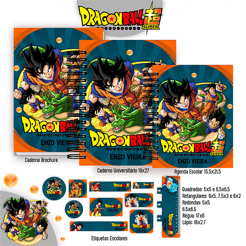 Kit Digital Encadernação Dragon Ball Super - Completo 